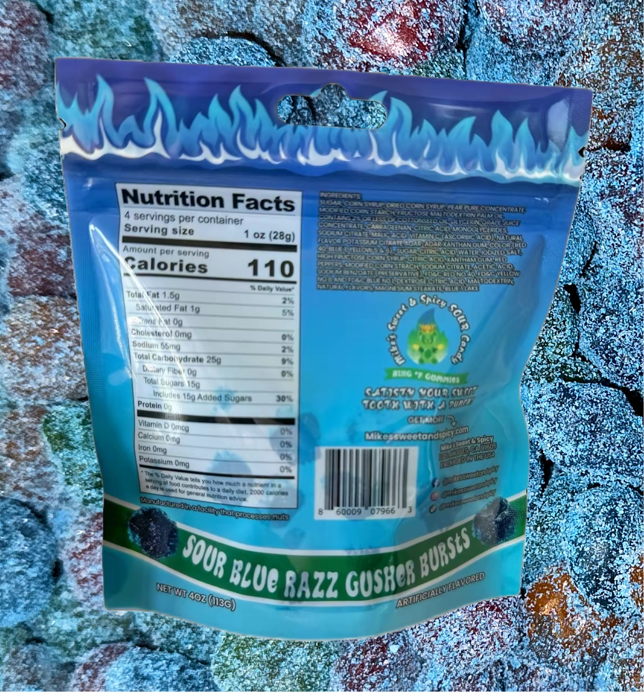 blue razz gushers vape Blue Razz Gushers | .5G Infused Prerolls 5CT main image 0