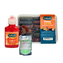 Load image into Gallery viewer, Toranj Fancy Lavashak Mixed Fruit Rolls Wet Saucy With Extra Sour Sauce
