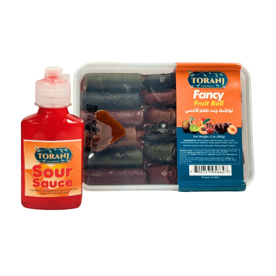 Toranj Fancy Lavashak Mixed Fruit Rolls Wet Saucy With Extra Sour Sauce