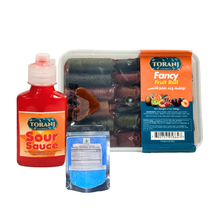 Load image into Gallery viewer, Toranj Fancy Lavashak Mixed Fruit Rolls Wet Saucy With Extra Sour Sauce
